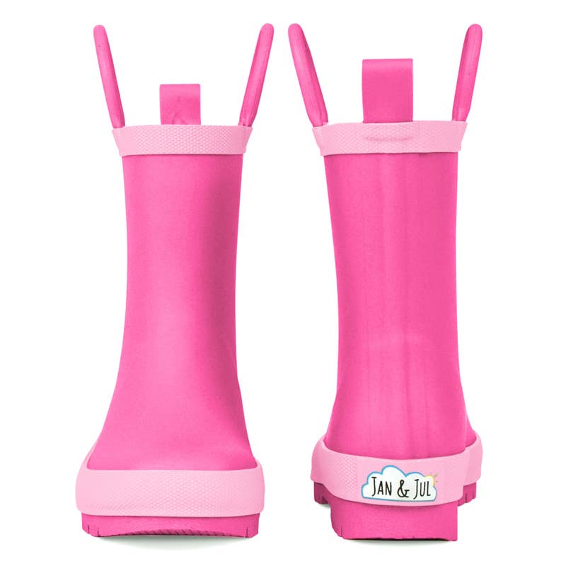 Pink water shop boots