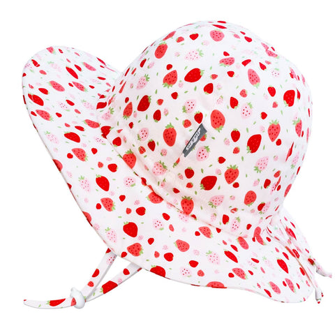 Cotton Floppy Sun Hat in Strawberry